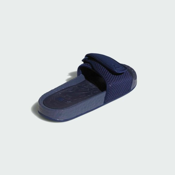 Adidas Men's Blue PHARRELL WILLIAMS CHANCLETAS HU Boost SLIDES FY6142 - Picture 4 of 6